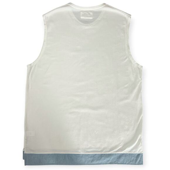 FxH NYC Chrystie Sleeveless Tee SIZE XXL White Cotton Lightweight Soft Tank Top - Picture 2 of 10